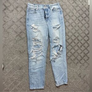 American Eagle Ripped Mom Jeans